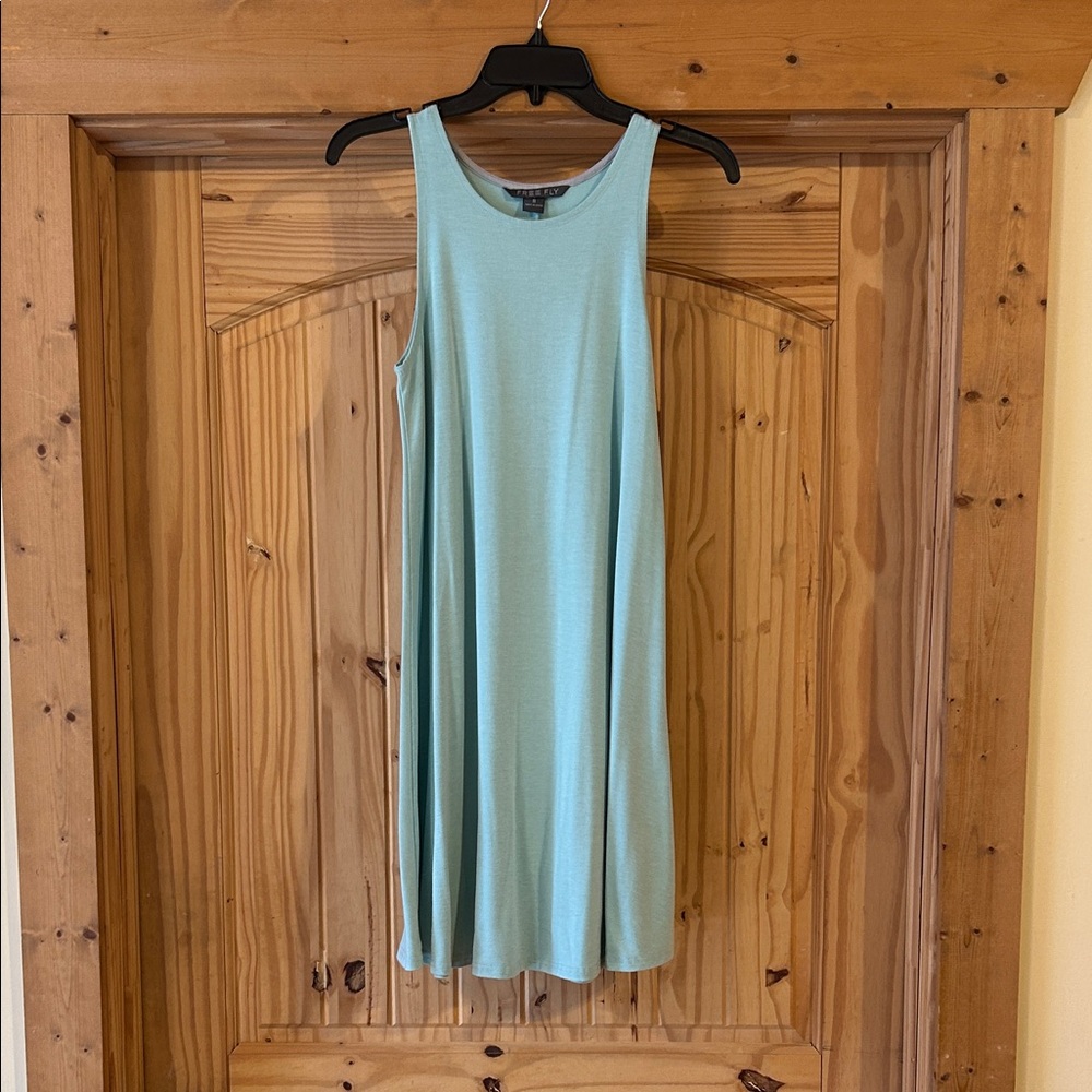 Free Fly Sleeveless Light Blue Dress, Size Small